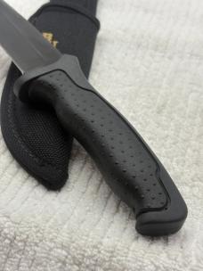 Buck 650 Nighthawk USA Fixed Black Blade Sheath Knife Made In 1995 No Box