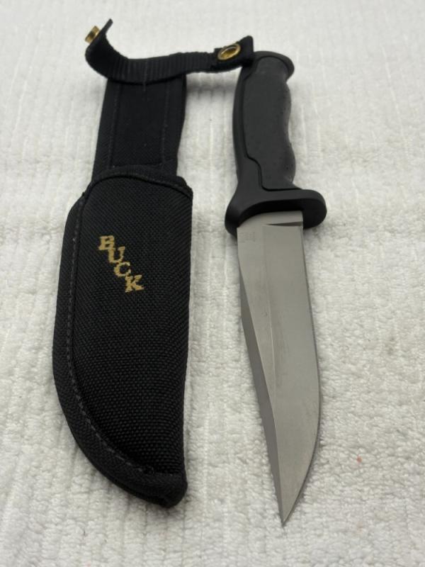 Buck 650 Nighthawk USA Fixed Blade Sheath Knife Made In 1995 Buck 650 Nighthawk USA Fixed Blade Sheath Knife Made In 1995