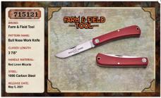 GEC 715121 Farm & Field Bull Nose Red Linen Micarta NEW