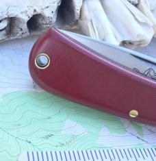 GEC 715121 Farm & Field Bull Nose Red Linen Micarta NEW