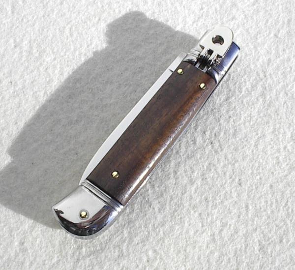 NEW OLD STOCK AKC 8" ITALIAN LEVER LOCK SWITCHBLADE SANTOS WOOD MANIAGO ITALY - NEVER USED - MINT NEW OLD STOCK AKC 8" ITALIAN LEVER LOCK SWITCHBLADE SANTOS WOOD MANIAGO ITALY - NEVER USED - MINT