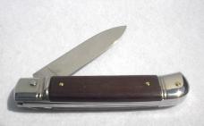 NEW OLD STOCK AKC 8" ITALIAN LEVER LOCK SWITCHBLADE SANTOS WOOD MANIAGO ITALY - NEVER USED - MINT 