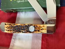 Case xx Ducks Unlimited Trapper Knife w/ Sweet Antique Bone Handles (mdl# 6254 SS) -NOS in Orig box