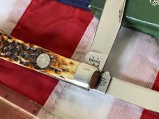Case xx Ducks Unlimited Trapper Knife w/ Sweet Antique Bone Handles (mdl# 6254 SS) -NOS in Orig box