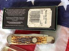 Case xx Ducks Unlimited Trapper Knife w/ Sweet Antique Bone Handles (mdl# 6254 SS) -NOS in Orig box