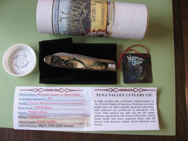 TUNA VALLEY 2026 MOUNTAIN COUGAR SWING GUARD CROSS CUT MAMMOTH BARK IVORY #4 TUNA VALLEY 2026 MOUNTAIN COUGAR SWING GUARD CROSS CUT MAMMOTH BARK IVORY #4