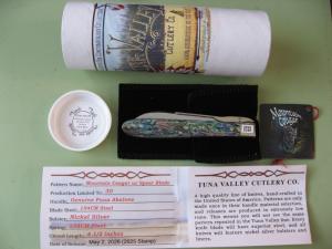 TUNA VALLEY 2026 MOUNTAIN COUGAR SWING GUARD GENUINE PAUA ABALONE #4