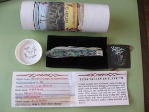 TUNA VALLEY 2026 MOUNTAIN COUGAR SWING GUARD GENUINE PAUA ABALONE #5