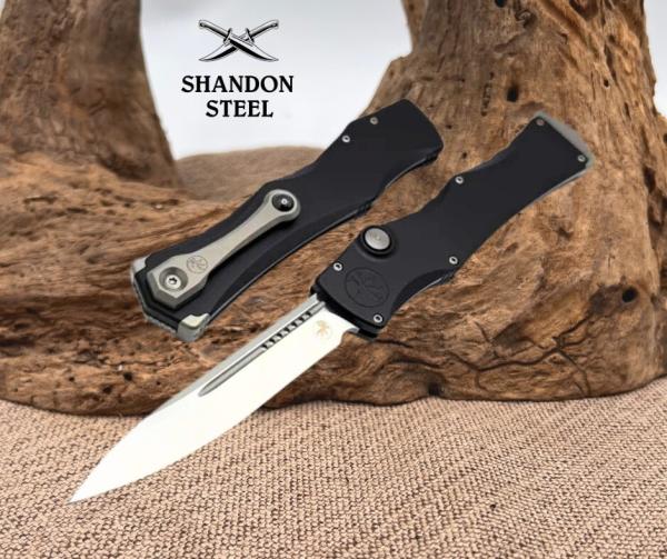 Microtech Marfione Select Halo IV Black Handle w/ Stonewash Clip Point M390MK 1150-10MS1 Microtech Marfione Select Halo IV Black Handle w/ Stonewash Clip Point M390MK 1150-10MS1