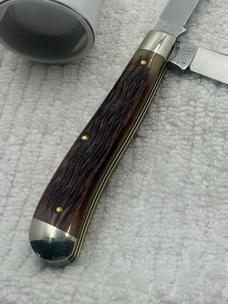 Great Eastern Cutlery Tidioute 488217 Bone 2 Blade Trapper Made In USA