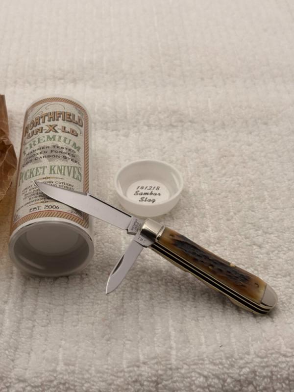 Great Eastern Cutlery Northfield UN-X-LD Made In USA 2 Blade Stag #141218 Great Eastern Cutlery Northfield UN-X-LD Made In USA 2 Blade Stag #141218