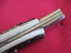 Ultra Rare PASCOTTO 62 cm. Button Open/Close Select STAG Stiletto Switchblade Knife