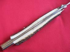 Ultra Rare PASCOTTO 62 cm. Button Open/Close Select STAG Stiletto Switchblade Knife