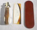 AGA CAMPOLIN "BLACK WIDOW" 11" BEAUTIFUL GENUINE STAG 5MM BLADE, FACTORY FILEWORK  MANIAGO ITALY