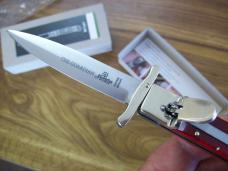 Hubertus Guardian Solingen, Germany Very Rare Red Bone Swing Guard UNUSED W/Box