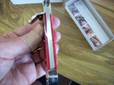 Hubertus Guardian Solingen, Germany Very Rare Red Bone Swing Guard UNUSED W/Box