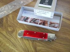 Hubertus Guardian Solingen, Germany Very Rare Red Bone Swing Guard UNUSED W/Box