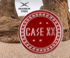 Case XX Knives 2026 Red & Antique Silver 50295 Collectors Challenge Coin