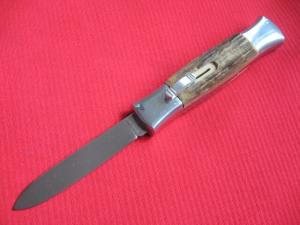 Vintage Custom Italian Front Opener Double Action STAG OTF Switchblade Knife