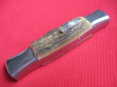 Vintage Custom Italian Front Opener Double Action STAG OTF Switchblade Knife