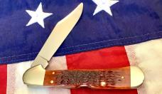 1998 Case xx Copperlock (Mdl# 61549L SS) w/ Nice Brown Bone Handles -NOS