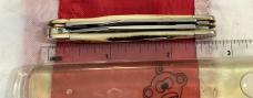 Case xx 2004 Tiny Stockman Knife Mdl# 6.5237 SS w/ Sweet Bone Stag Handles -NOS
