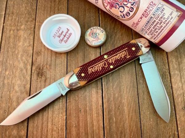 Great Eastern Cutlery Tidoute Moose #35 Wine Checkered Richlite 2025 Great Eastern Cutlery Tidoute Moose #35 Wine Checkered Richlite 2025