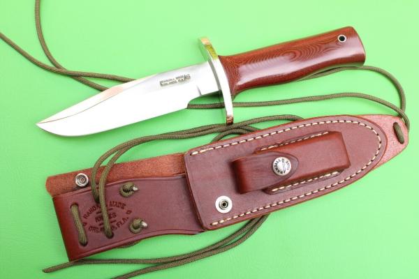Randall Made Orlando FL - #15-5 "Airman" - Maroon Micarta / Stainless Steel - New