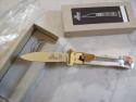 Hubertus Knife Shellpuller Patronenzieher Large Size 11 White Smooth Bone UNUSED NIB.