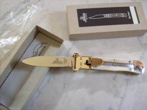 Hubertus Knife Shellpuller Patronenzieher Large Size 11 White Smooth Bone UNUSED NIB.