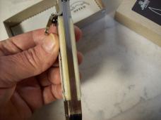 Hubertus Knife Shellpuller Patronenzieher Large Size 11 White Smooth Bone UNUSED NIB.