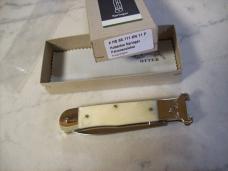 Hubertus Knife Shellpuller Patronenzieher Large Size 11 White Smooth Bone UNUSED NIB.