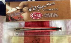 Large 1989 Case xx Centennial Jack knife (Mdl# R6199 1/2 SS) w Red Bone Handles -MOS