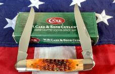 Case xx 2002 Muskrat Knife (Musk) w/ Nice Autumn Bone Handles & Case xx Silver Script Shield -NOS