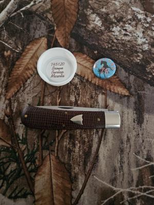 Gec 74 Brown Burlap Micarta