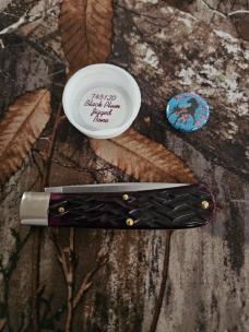 Gec 74 Black Plum Jigged Bone 