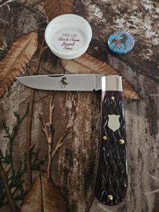 Gec 74 Black Plum Jigged Bone 