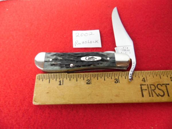 2002 CASE XX BONE RUSSLOCK 3-3/8" CLOSED AS FOUND MINT UNUSED 2002 CASE XX BONE RUSSLOCK 3-3/8" CLOSED AS FOUND MINT UNUSED