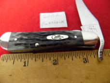 2002 CASE XX BONE RUSSLOCK 3-3/8" CLOSED AS FOUND MINT UNUSED 