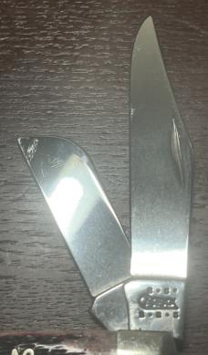 CASE XX - 2001 Large Stockman Stainless steel blades - pink bone covers and 'Case XX' script inlay