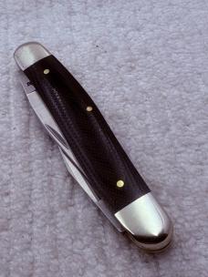 Case 2012 USA 8 Dot Hard To Find Muskrat 06244 Black G-10 Handles 