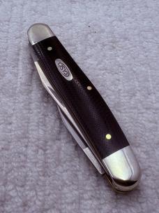 Case 2012 USA 8 Dot Hard To Find Muskrat 06244 Black G-10 Handles 