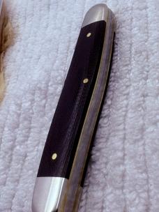 Case 2012 USA 8 Dot Hard To Find Muskrat 06244 Black G-10 Handles 