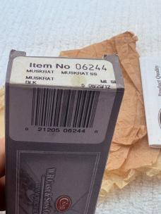 Case 2012 USA 8 Dot Hard To Find Muskrat 06244 Black G-10 Handles 