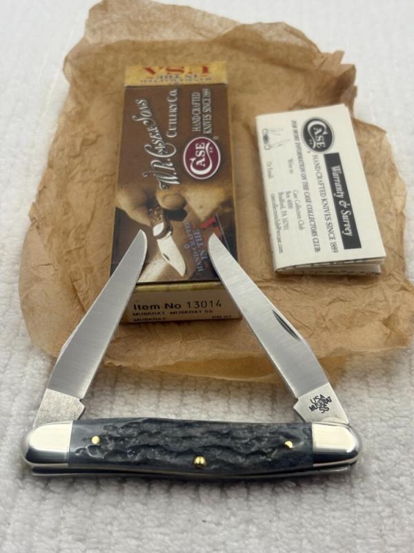 Case 2011 USA 9 Dot Hard To Find Muskrat Pattern 13014 Pocket Knife Case 2011 USA 9 Dot Hard To Find Muskrat Pattern 13014 Pocket Knife