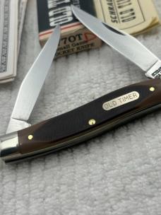 Schrade USA Old Timer 77OT Small Game Pocket Knife Improved Muskrat
