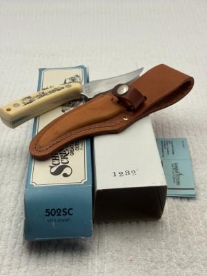 Schrade Scrimshaw USA 1994 Ltd Ed Great American Outdoor Series #1232 / 1500