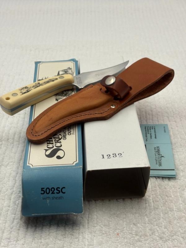 Schrade Scrimshaw USA 1994 Ltd Ed Great American Outdoor Series #1232 / 1500 Schrade Scrimshaw USA 1994 Ltd Ed Great American Outdoor Series #1232 / 1500