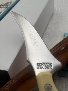 Schrade Scrimshaw USA 1994 Ltd Ed Great American Outdoor Series #1232 / 1500