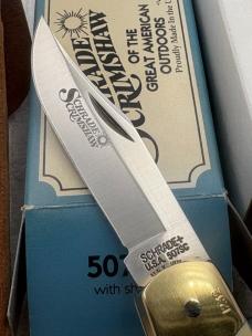 Schrade Scrimshaw USA 1994 Ltd Ed Great Outdoor Series 507SC Folding Hunter 
